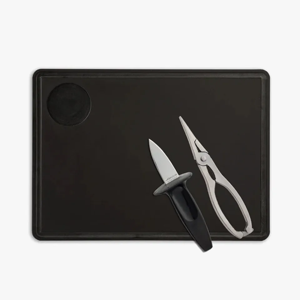 arcos-set-mariscada-apriostriche-60-mm-pinza-per-granchi-185-mm-e-tagliere-tapas image 1