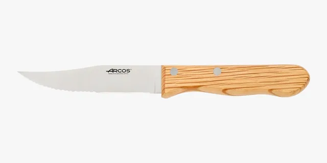 arcos-coltello-per-churrasco-con-manico-in-legno-di-quercia-lama-seghettata-nitr image 1