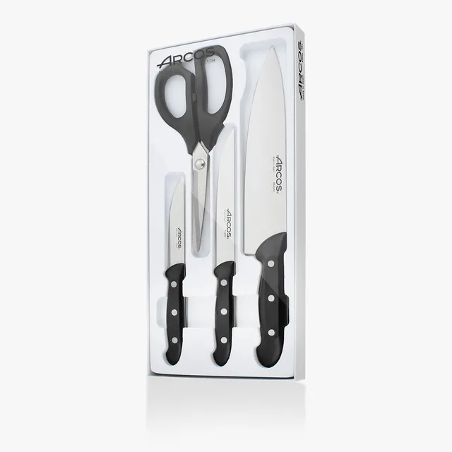 arcos-set-serie-maitre-tijeras-4-pezzi-coltelli-da-cucina image 1