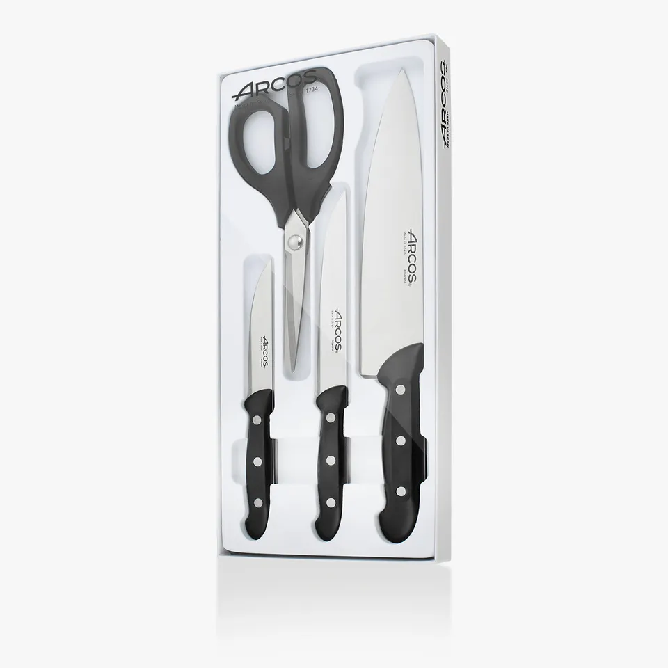 arcos-set-serie-maitre-tijeras-4-pezzi-coltelli-da-cucina image 1