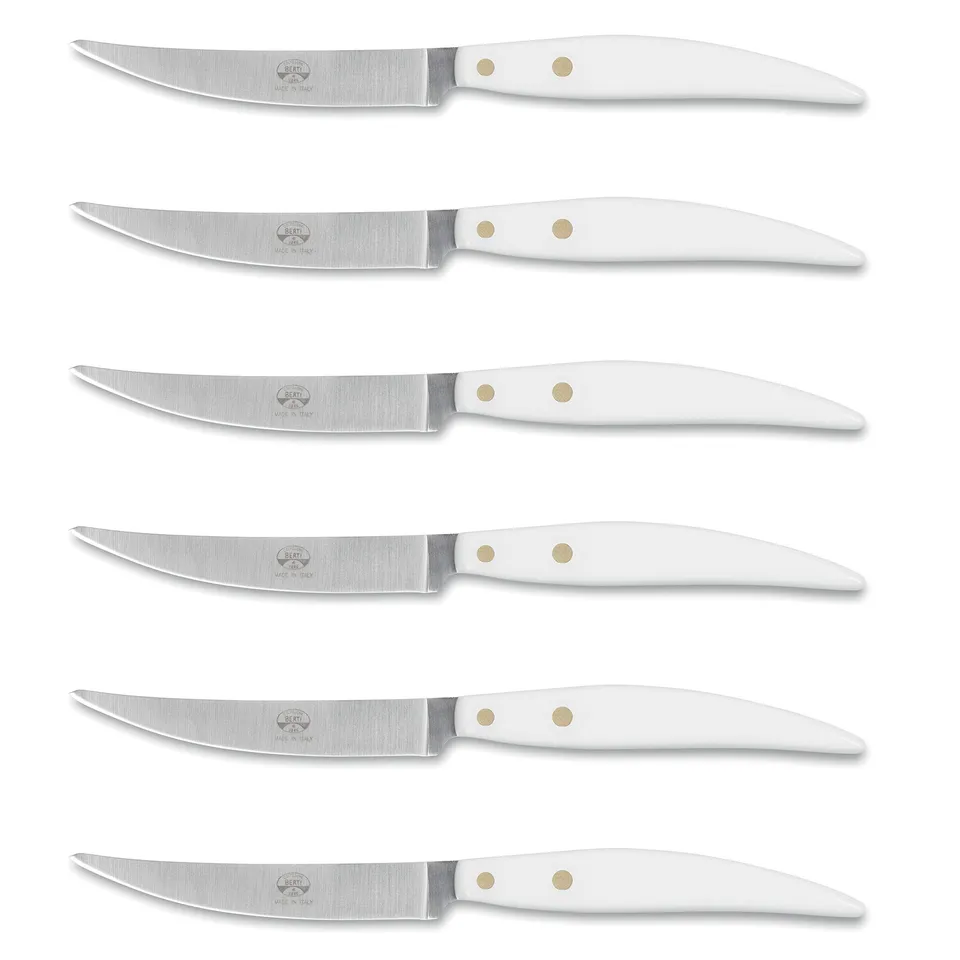 coltellerie-berti-1895-set-coltelli-da-bistecca-artigianali-6-pezzi-lama-liscia- image 1
