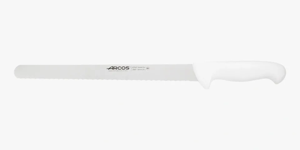 arcos-serie-2900-coltello-pasticcere-bianco-300-mm-lama-dentellata-senza-affilat image 1