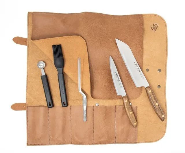 arcos-set-chef-professionale-custodia-in-pelle-con-coltello-chef-n-rdika-140-mm- image 1