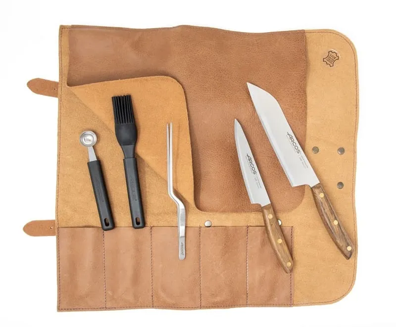 arcos-set-chef-professionale-custodia-in-pelle-con-coltello-chef-n-rdika-140-mm- image 1