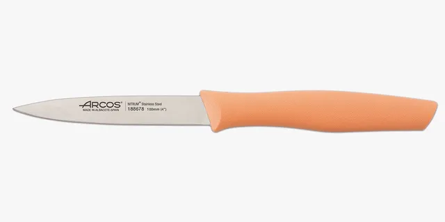 arcos-nova-100-mm-coltello-mondato-per-sbucciare-color-corallo-con-lama-in-accia image 1