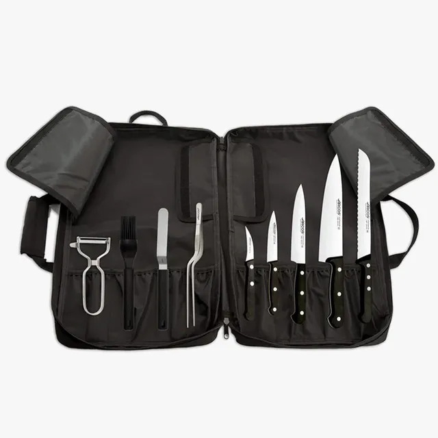 arcos-serie-universal-set-coltelli-9-pezzi-gadget-zaino-portacoltelli image 1