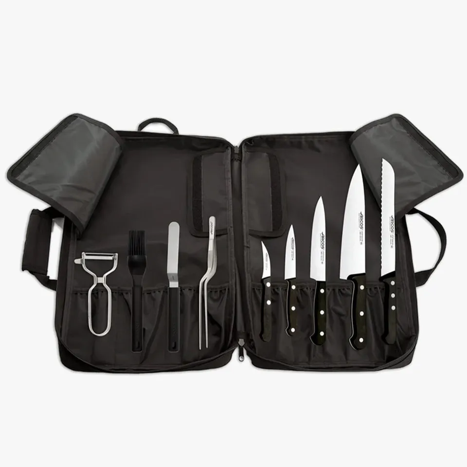 arcos-serie-universal-set-coltelli-9-pezzi-gadget-zaino-portacoltelli image 1