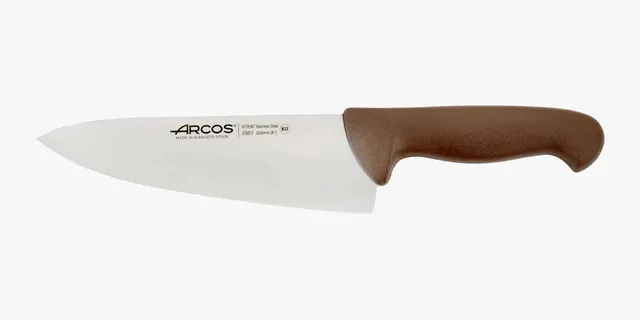 arcos-coltello-da-cuoco-marrone-serie-2900-200-mm-lama-larga-liscia-per-verdure image 1