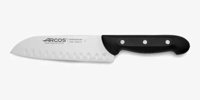 arcos-maitre-santoku-170-mm-coltello-santoku-in-acciaio-inox-con-alveoli-antinco image 1