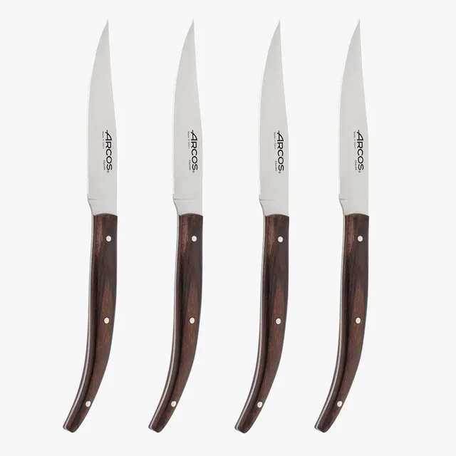 arcos-set-4-coltelli-da-bistecca-the-origin-manico-in-palissandro-lama-110-mm image 1
