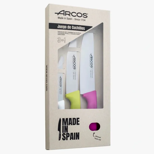 arcos-serie-niza-set-coltelli-3-pezzi-chef-200-mm-chef-150-mm-verdure-110-mm image 1