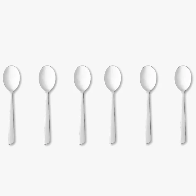 arcos-serie-toscana-set-6-cucchiaini-moka-115-mm-in-acciaio-inossidabile-18-10 image 1