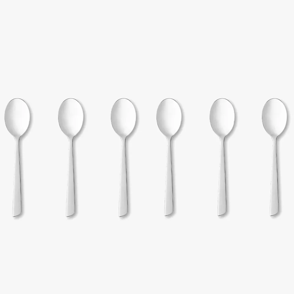 arcos-serie-toscana-set-6-cucchiaini-moka-115-mm-in-acciaio-inossidabile-18-10 image 1