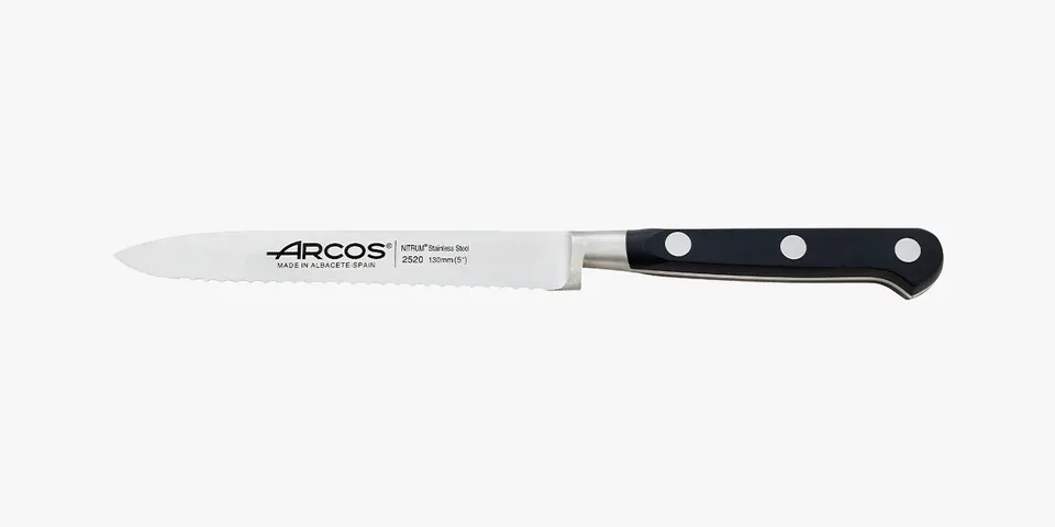 arcos-serie-lyon-coltello-pomodoro-con-lama-dentata-acciaio-nitrum-130-mm image 1