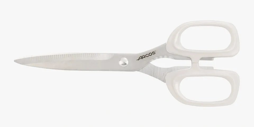 arcos-serie-deluxe-forbici-da-cucina-220-mm-con-lama-microdentata-manico-bianco- image 1