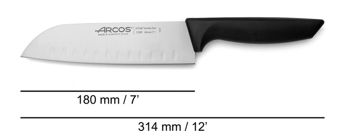 arcos-serie-niza-coltello-santoku-con-alveoli-180-mm image 7