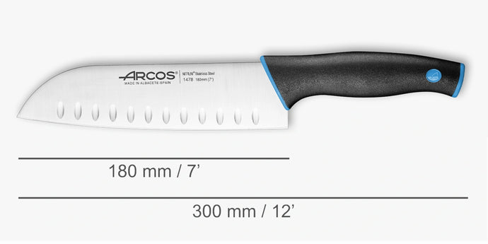 arcos-coltello-santoku-serie-d-o-180-mm-lama-in-acciaio-inox-antiadesivo-con-man image 5