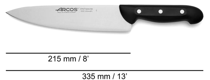 arcos-maitre-215-mm-coltello-da-cucina-cuoco-con-lama-in-acciaio-inox-e-manico-i image 4
