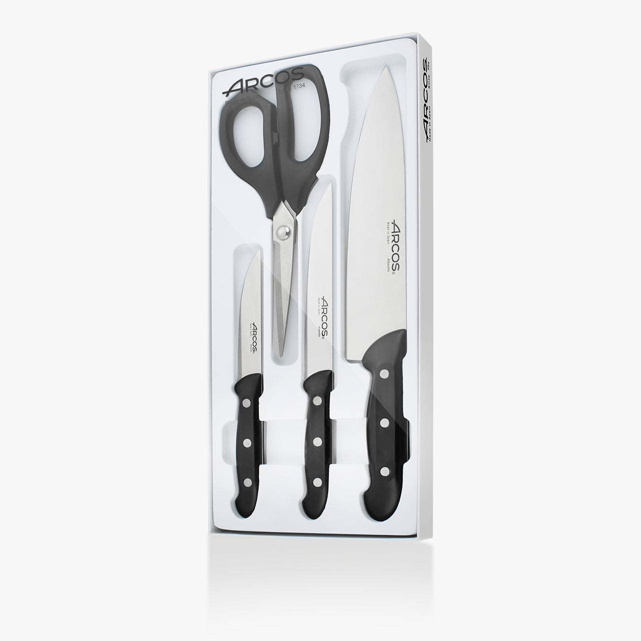 arcos-set-serie-maitre-tijeras-4-pezzi-coltelli-da-cucina image 1