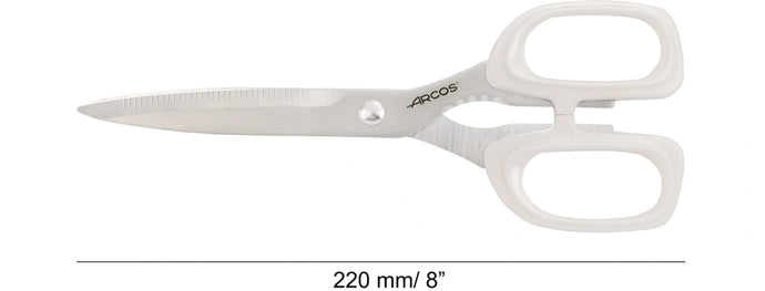 arcos-serie-deluxe-forbici-da-cucina-220-mm-con-lama-microdentata-manico-bianco- image 4