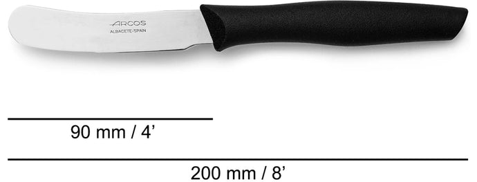 arcos-coltello-da-burro-nero-serie-nova-90-mm-lama-perlata-ultraleggera image 4