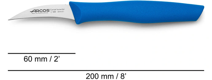 arcos-nova-coltello-sbucciafrutta-mondador-60-mm-blu-in-acciaio-inox-nitrum image 4