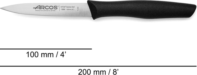 arcos-nova-set-6-coltelli-da-tavola-neri-lama-100-mm-made-in-spain image 5