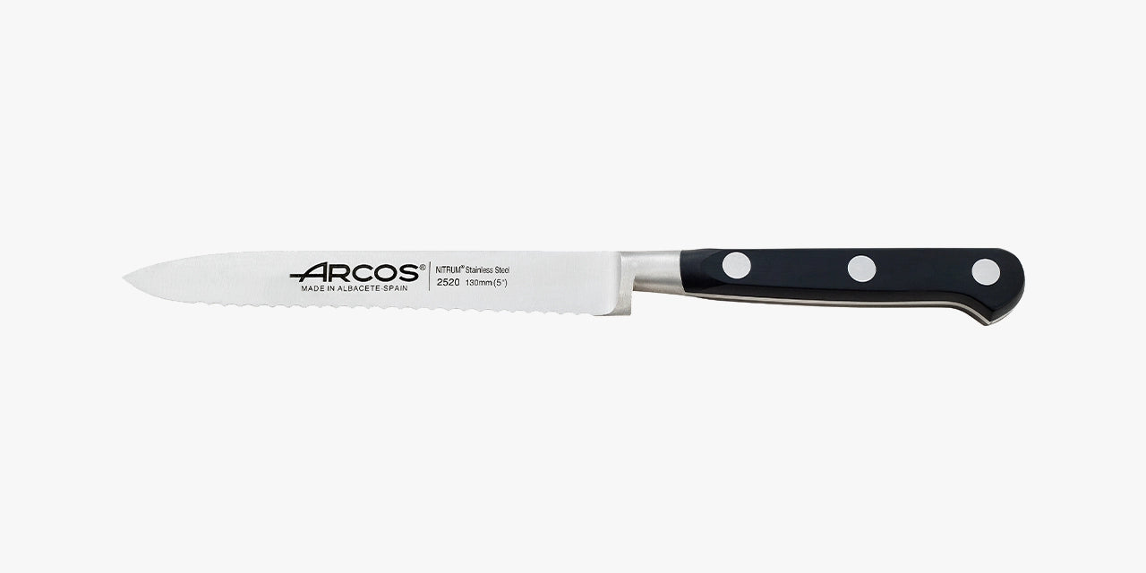 arcos-serie-lyon-coltello-pomodoro-con-lama-dentata-acciaio-nitrum-130-mm image 1