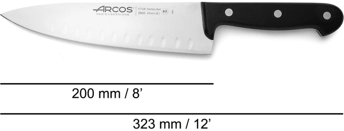arcos-serie-universal-coltello-da-cuoco-con-alveoli-200-mm image 7