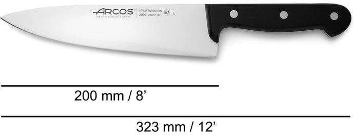 arcos-serie-universal-coltello-da-chef-200-mm-lama-in-acciaio-inossidabile-nitru image 7
