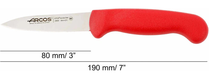 arcos-serie-2900-coltello-mondador-con-manico-rosso-haccp-80-mm-in-acciaio-nitru image 5