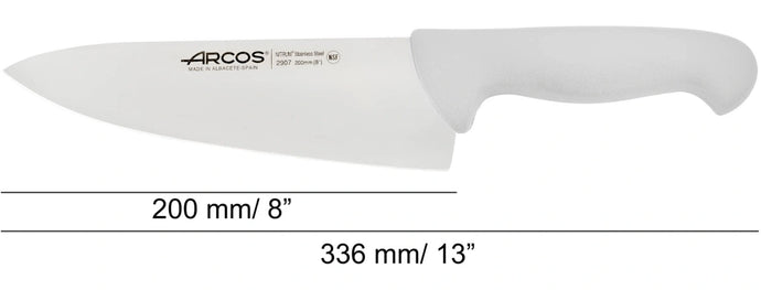 arcos-coltello-da-chef-serie-2900-bianco-200-mm-lama-nitrum-forgiata-ad-albacete image 5
