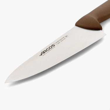 arcos-coltello-da-cuoco-marrone-serie-2900-200-mm-lama-larga-liscia-per-verdure image 7