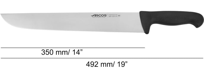 arcos-serie-2900-coltello-da-macellaio-350-mm-lama-in-acciaio-inox-nitrum-per-di image 2
