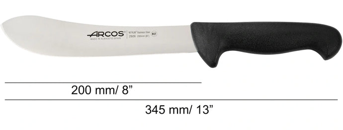 arcos-serie-2900-coltello-da-macellaio-nero-200-mm-con-lama-nitrum image 2