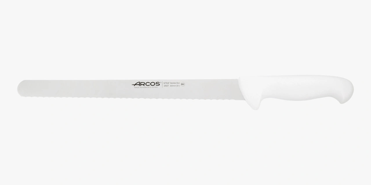 arcos-serie-2900-coltello-pasticcere-bianco-300-mm-lama-dentellata-senza-affilat image 1