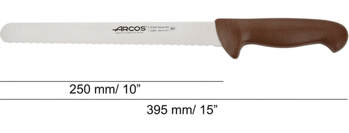 arcos-serie-2900-coltello-da-pasticceria-marrone-250-mm-lama-larga-e-dritta image 2