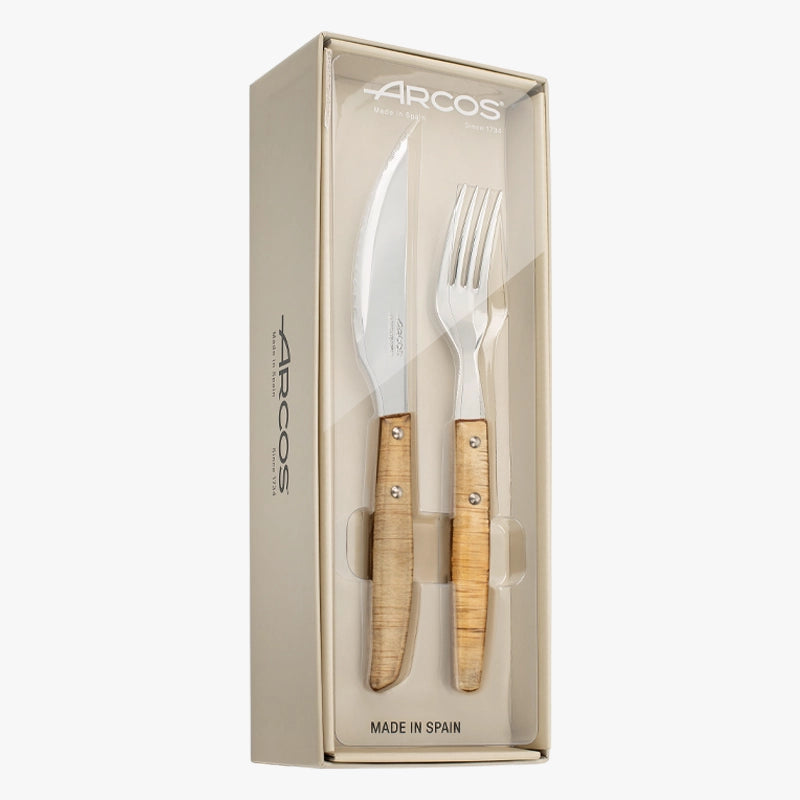 arcos-set-6-coltelli-chuletero-6-forchette-con-manico-in-legno-di-chopo-compress image 8