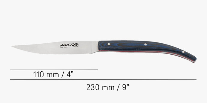 arcos-the-origin-coltello-chuletero-110-mm-manico-micarta-blu image 4