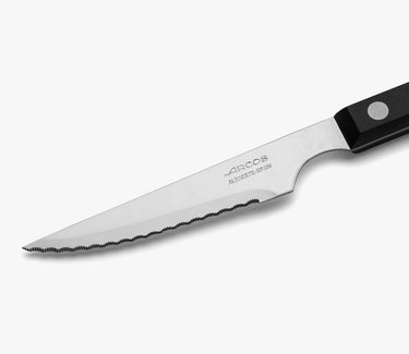 arcos-coltello-da-bistecca-seghettato-con-manico-nero-pom-lama-115-mm image 2