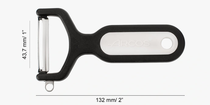 arcos-pelapatate-di-cucina-132-mm-lama-inox-nero image 5