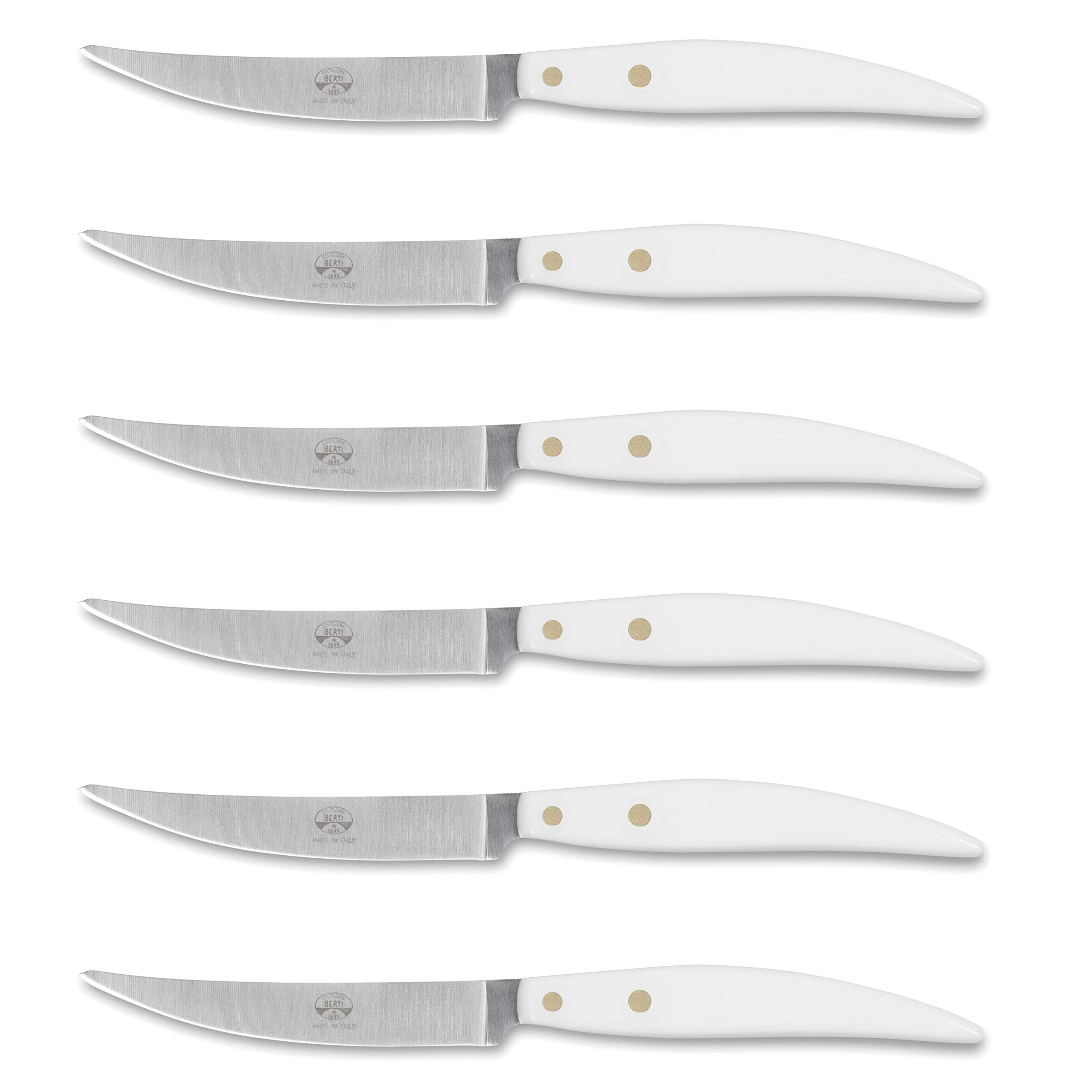 coltellerie-berti-1895-set-coltelli-da-bistecca-artigianali-6-pezzi-lama-liscia- image 1