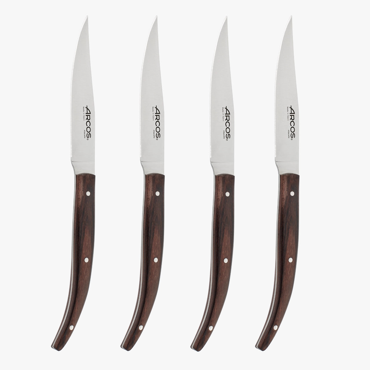 arcos-set-4-coltelli-da-bistecca-the-origin-manico-in-palissandro-lama-110-mm image 1