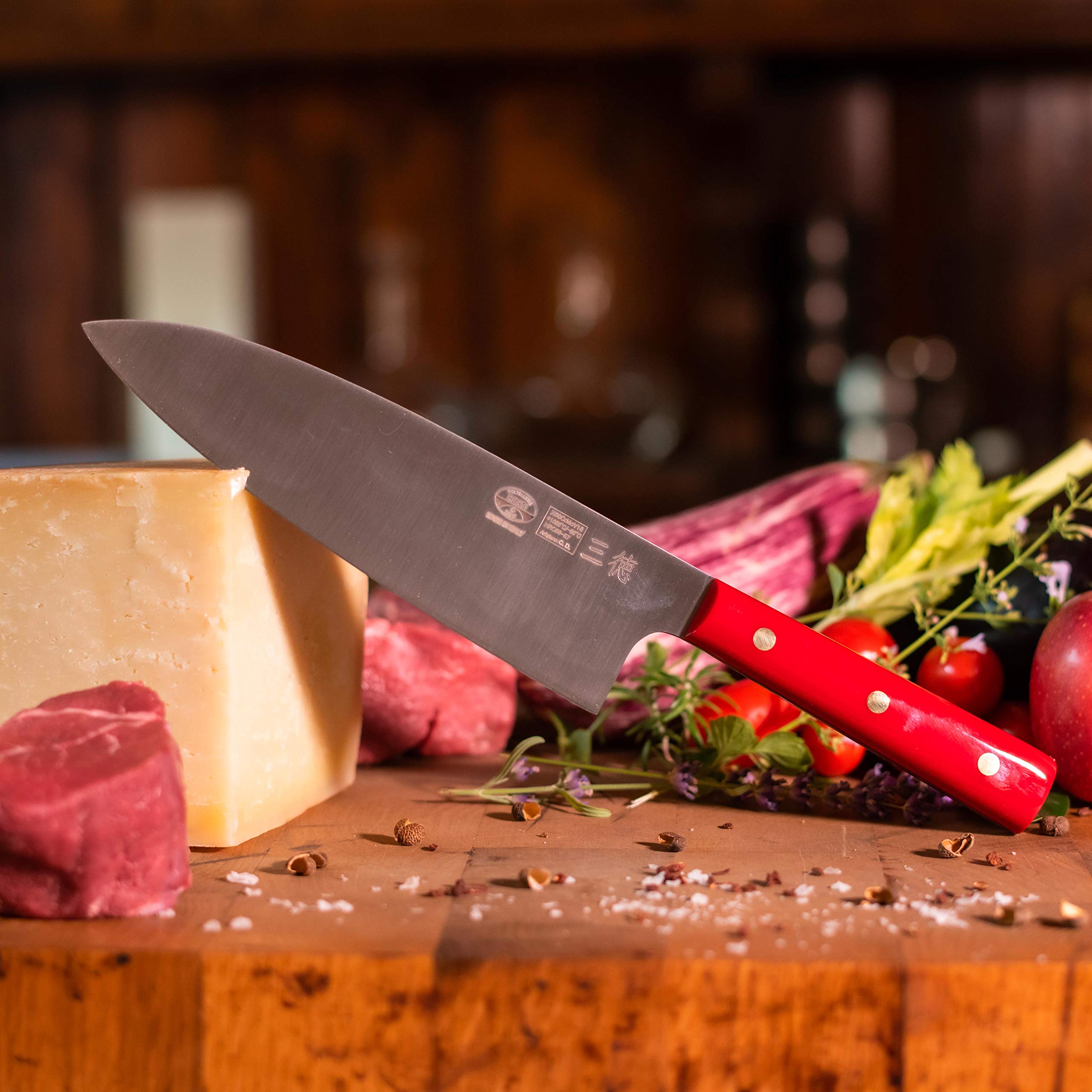 coltellerie-berti-1895-coltello-santoku-giapponese-da-chef-artigianale-con-ceppo image 2